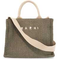 Genti de umar Raffia-Effect Canvas Small Tote Bag Femei