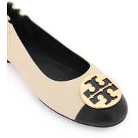 Balerini Tory Burch Dama - Balerini Tory Burch Claire Ballet Flats NEW CREAM / BLACK / GOLD Femei (BM 16498524) - B-mall.ro