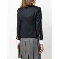Imbracaminte Thom Browne Dama - Sacouri office Thom Browne Single-Breasted Cropped Jacket In 120S Wool NAVY Femei (BM 16498650) - B-mall.ro