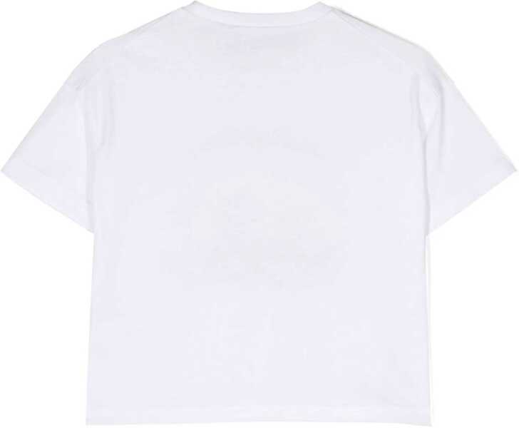 Tricouri DSQUARED2 Crop Print T-Shirt WHITE Fete (BM 16499712) 2