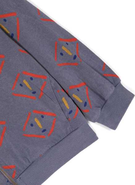 Bluze de trening Bobo Choses Masks All Over Zipped Hoodie BLUE Fete (BM 16499955) 3