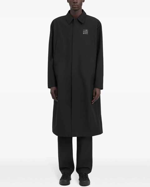 Paltoane MM6 Maison Margiela Trench Coat With Logo BLACK Barbati (BM 16500036) 2
