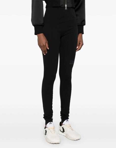 Pantaloni casual MM6 Maison Margiela Leggings With Logo BLACK Femei (BM 16500066) 3