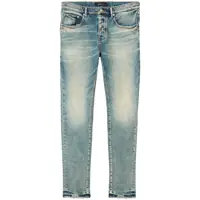 Blugi Light Blue Jeans With Belt Loops And Logo Patch On The Rear In Denim Mam Barbati