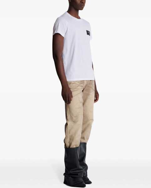 Tricouri Balmain T-Shirt With Logo WHITE Barbati (BM 16501908) 3