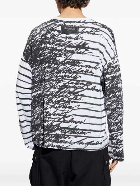 Tricouri Balmain Love Letter T-Shirt MULTICOLOUR Barbati (BM 16501911) 4