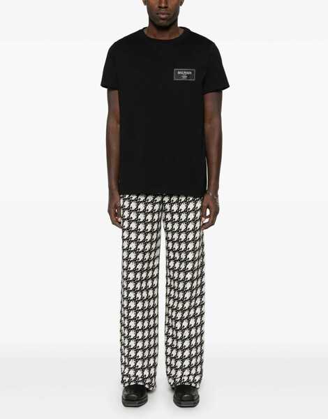 Tricouri Balmain T-Shirt With Logo BLACK Barbati (BM 16501926) 2