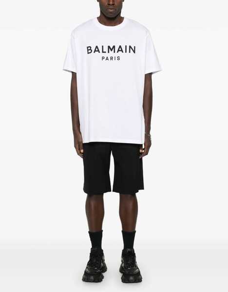 Tricouri Balmain T-Shirt With Logo WHITE Barbati (BM 16501929) 2