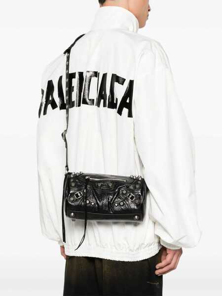 Genti de mana Balenciaga Balenciaga Le Cagole Cylindrical Shoulder Bag Black Barbati (BM 16505175) 2