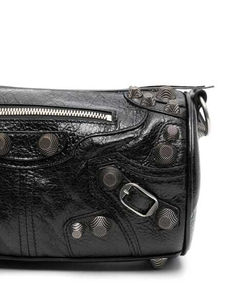 Genti de mana Balenciaga Balenciaga Le Cagole Cylindrical Shoulder Bag Black Barbati (BM 16505175) 4