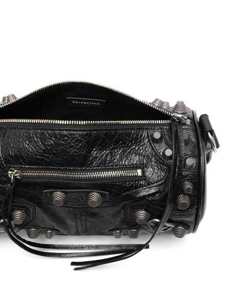 Genti de mana Balenciaga Balenciaga Le Cagole Cylindrical Shoulder Bag Black Barbati (BM 16505175) 5