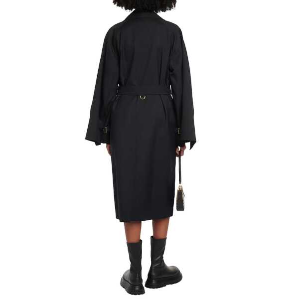 Paltoane Burberry Burberry Blend Wool Trench Coat Black Femei (BM 16505199) 3