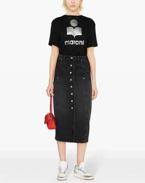 Tricouri ISABEL MARANT ETOILE T-Shirt Zewel BLACK Femei (BM 16505346) 2