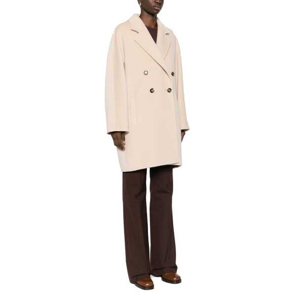 Paltoane Max Mara Max Mara Pila Wool And Cashmere Coat Beige Femei (BM 16505709) 2