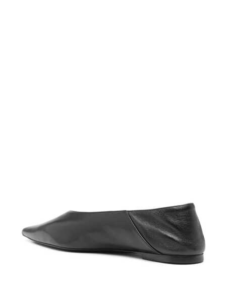 Pantofi fara toc Saint Laurent Saint Laurent Carolyn Nappa Ballerina Flats Black Femei (BM 16505835) 3
