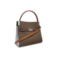 Genti de mana Tory Burch Dama - Genti de mana Tory Burch Tory Burch Double Lee Radziwill Leather Handbag BROWN Femei (BM 16506195) - B-mall.ro