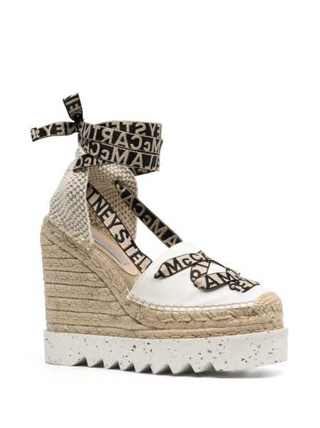 Pantofi cu toc Stella McCartney Stella McCartney Gaia Platform Espadrille Wedges CAMELIA WHITE Femei (BM 16506573) 2