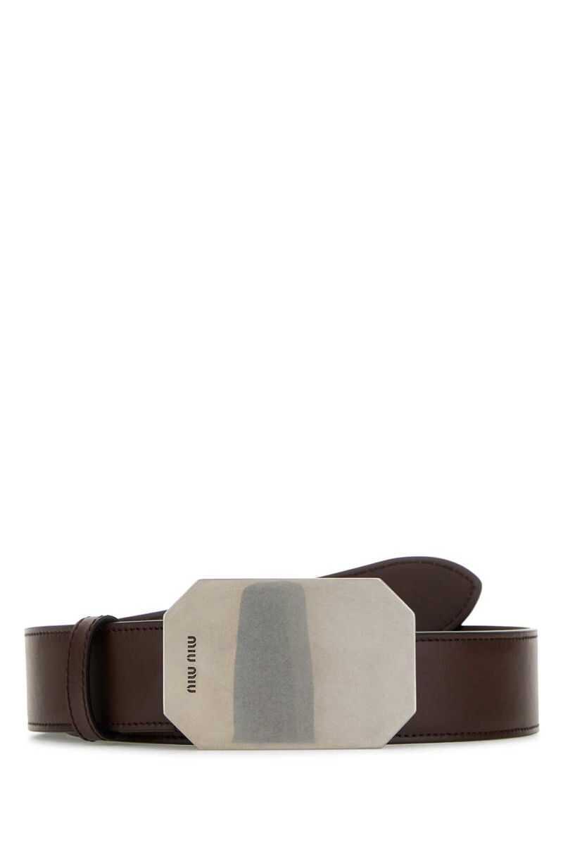 Curele Miu Miu Miu Miu Belt BROWN Femei (BM 16506891) 2
