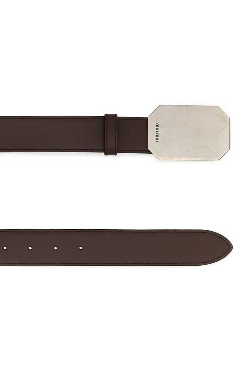 Curele Miu Miu Miu Miu Belt BROWN Femei (BM 16506891) 4