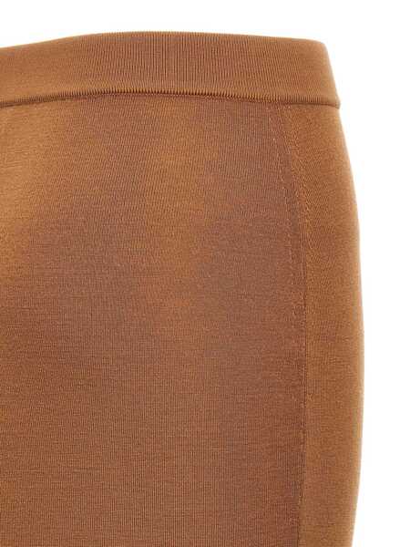 Fuste Saint Laurent Saint Laurent Wool Skirt BROWN Femei (BM 16507554) 4