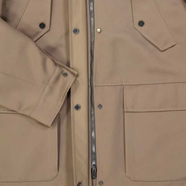 Geci Parka Brunello Cucinelli Brunello Cucinelli Blend Cotton Parka Brown Femei (BM 16512057) 3