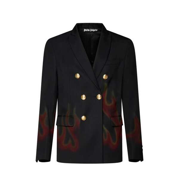 Sacouri Palm Angels Palm Angels Fire Blazer Black Barbati (BM 16512120) 1