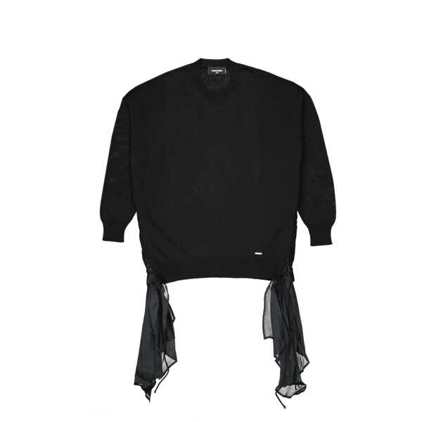 Pulovere DSQUARED2 Dsquared2 Cotton Sweater Black Femei (BM 16512174) 1
