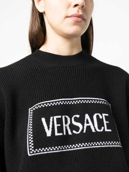 Pulovere Versace Versace Logo Sweater Black Femei (BM 16512297) 5