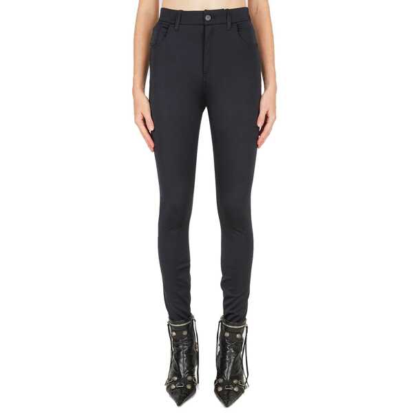 Colanti Balenciaga Balenciaga Logo Leggings Black Femei (BM 16512312) 2