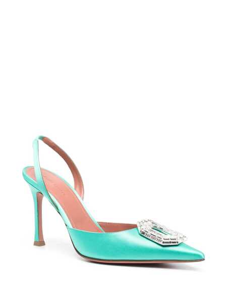 Pantofi cu toc AMINA MUADDI Amina Muaddi Camelia Pumps Green Femei (BM 16512381) 2