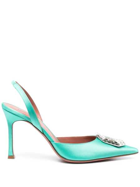 Pantofi cu toc AMINA MUADDI Amina Muaddi Camelia Pumps Green Femei (BM 16512381) 1