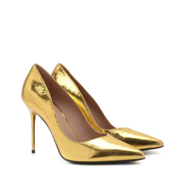 Pantofi cu toc Balmain Balmain Leather Pumps Gold Femei (BM 16512459) 2