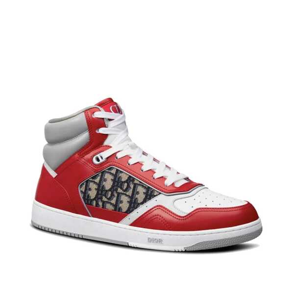 Sneakers Dior Dior Oblique High-Top Sneakers Red Barbati (BM 16512534) 2