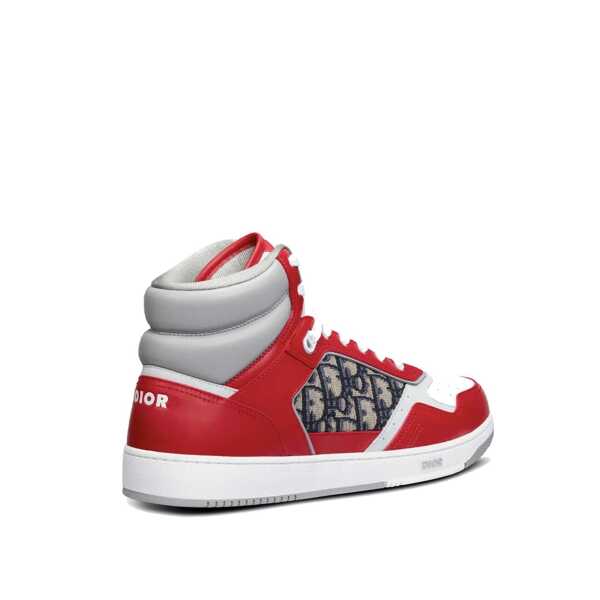 Sneakers Dior Dior Oblique High-Top Sneakers Red Barbati (BM 16512534) 3