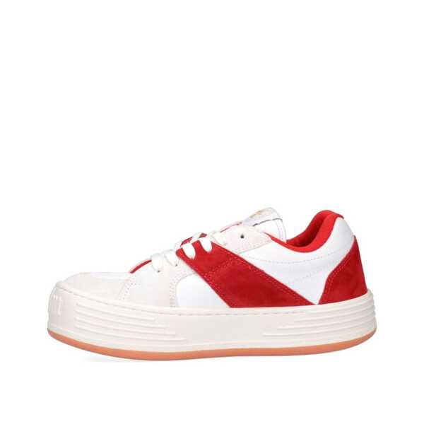 Sneakers Palm Angels Palm Angels Leather Logo Sneakers Red Barbati (BM 16512627) 3