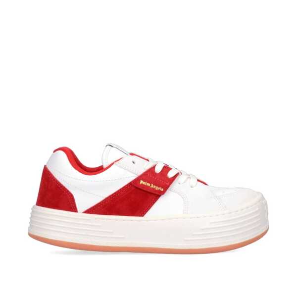 Sneakers Palm Angels Palm Angels Leather Logo Sneakers Red Barbati (BM 16512627) 1