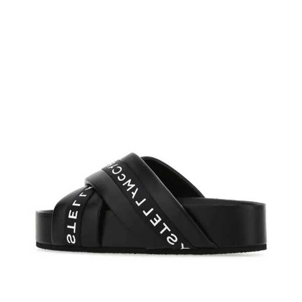 Papuci Stella McCartney Stella Mccartney Logo Slippers Black Femei (BM 16512654) 3