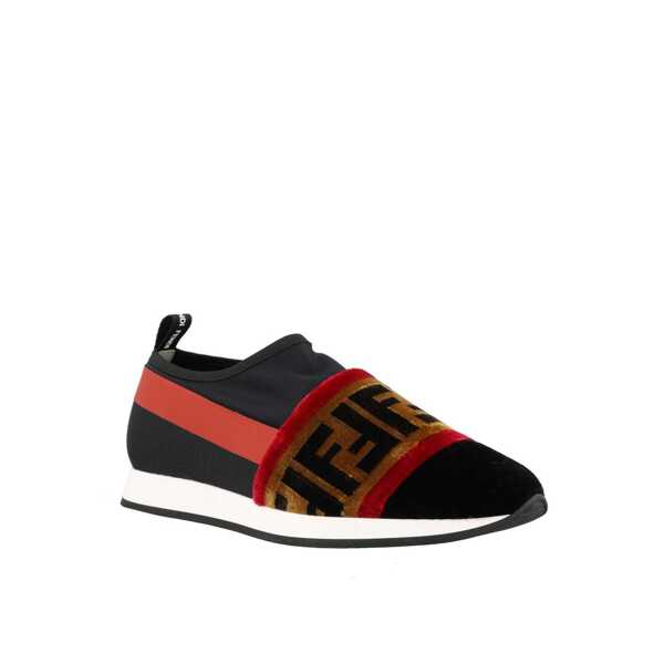 Sneakers Fendi Fendi Logo Sneakers Black Femei (BM 16512660) 2