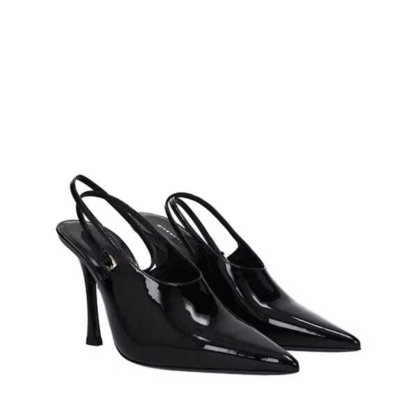 Pantofi cu toc Givenchy Givenchy Leather Slingback Pumps Black Femei (BM 16512690) 2