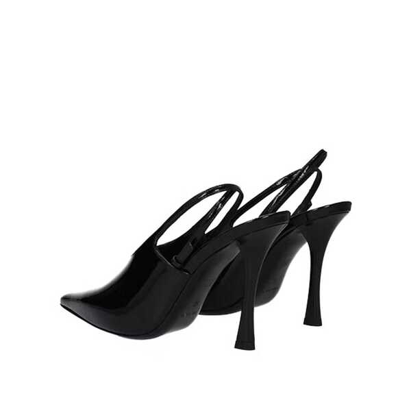 Pantofi cu toc Givenchy Givenchy Leather Slingback Pumps Black Femei (BM 16512690) 3