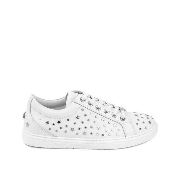 Sneakers Jimmy Choo Jimmy Choo Cash Star Leather Sneakers White Barbati (BM 16512738) 1