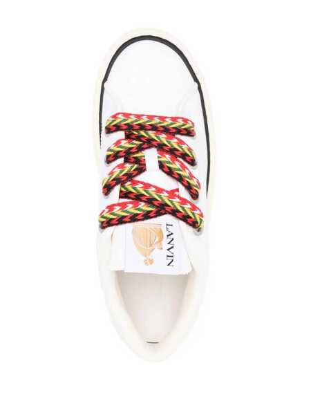 Sneakers Lanvin Lanvin Cotton Lace-Up Sneakers White Femei (BM 16512774) 4