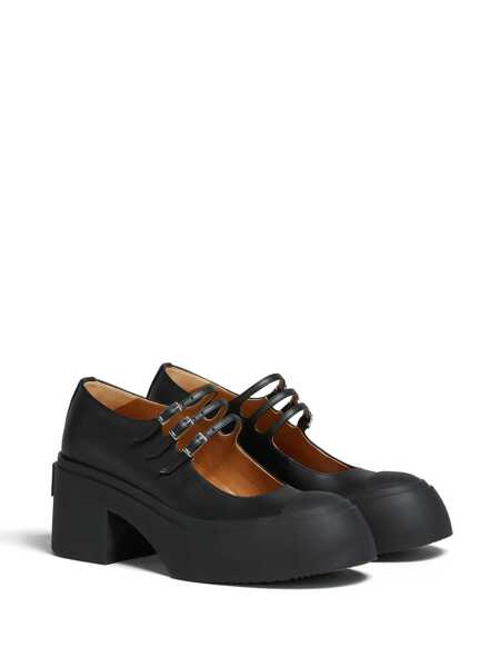 Pantofi cu toc Marni Marni Pablo Leather Pumps Black Femei (BM 16512804) 2