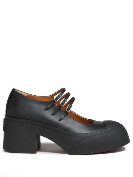 Pantofi cu toc Marni Marni Pablo Leather Pumps Black Femei (BM 16512804) 1