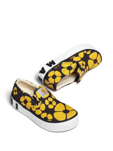 Sneakers Marni Marni Printed Slip On Sneakers Black Femei (BM 16512807) 4