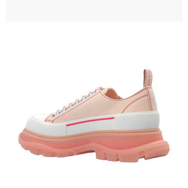 Sneakers Alexander McQueen Alexander Mcqueen Tread Slik Leather Sneakers Pink Femei (BM 16512849) 3