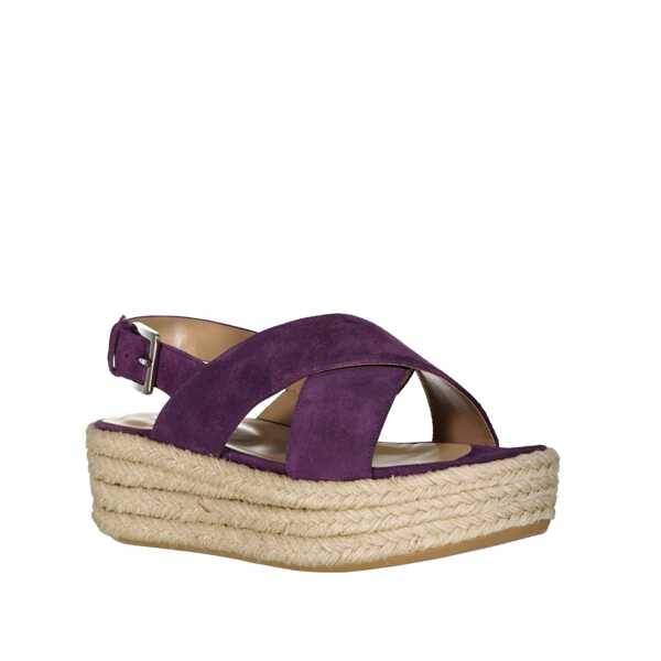 Espadrile Sergio Rossi Sergio Rossi Leather Espadrilles Purple Femei (BM 16512978) 2