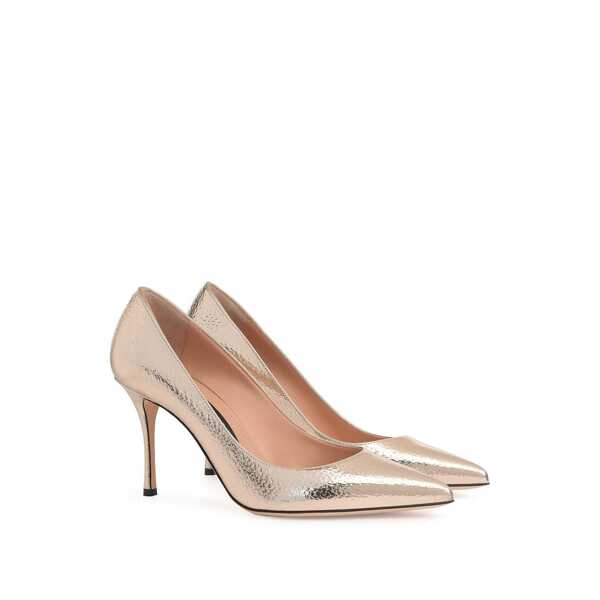 Pantofi cu toc Sergio Rossi Sergio Rossi Godiva 090 Crack Mirror Leather Pumps Rose gold Femei (BM 16512993) 2