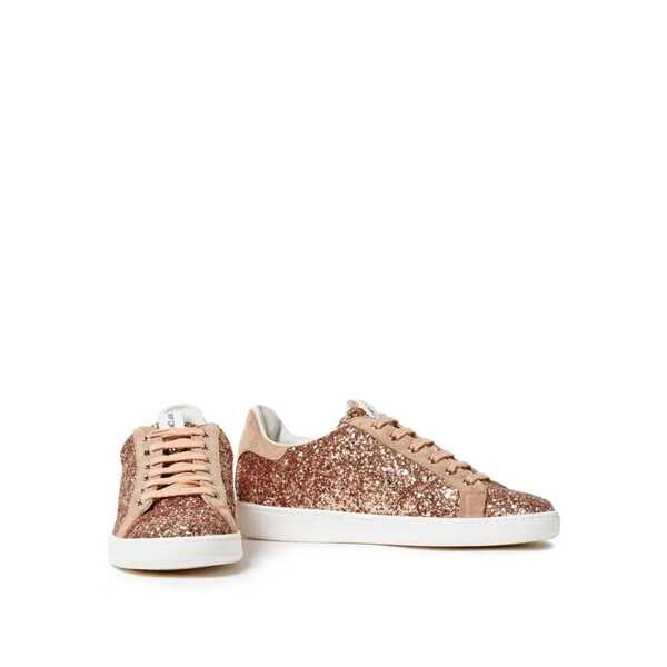 Sneakers Sergio Rossi Sergio Rossi Glittered Woven Sneakers Rose gold Femei (BM 16513050) 2