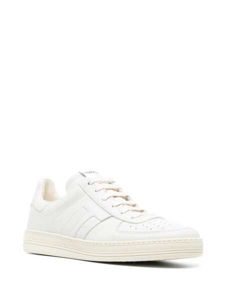 Sneakers Tom Ford Tom Ford Leather Logo Sneakers White Barbati (BM 16513062) 2